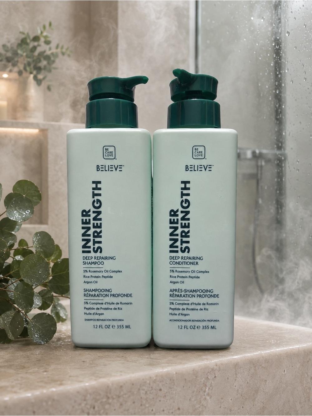 Believe Inner Strength Deep Repairing Shampoo & Conditioner Set 12 oz